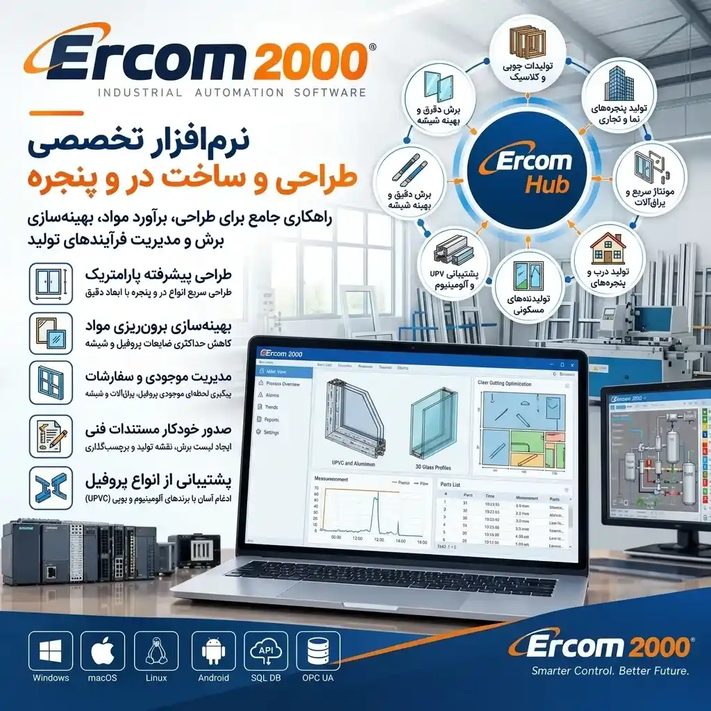 Ercom 2000 جامع ترین نرم افزار طراحی و قیمت گذاری درب و پنجره از مرجع تخصصی مهندسی معکوس و دانلود نرم افزارهای تخصصی دیسی