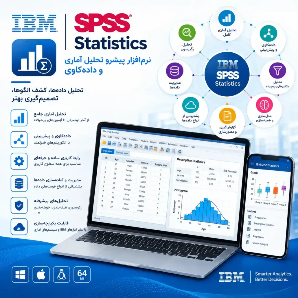 IBM SPSS Statistics نرم‌افزار پیشرو تحلیل آماری و داده‌کاوی