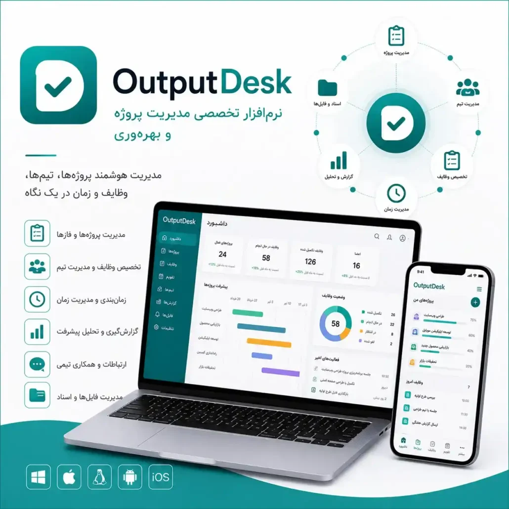 OutputDesk نرم افزار تخصصی مدیریت پروژه و بهره وری از دیسی مرجع مهندسی معکوس و دانلود نرم افزارهای تخصصی