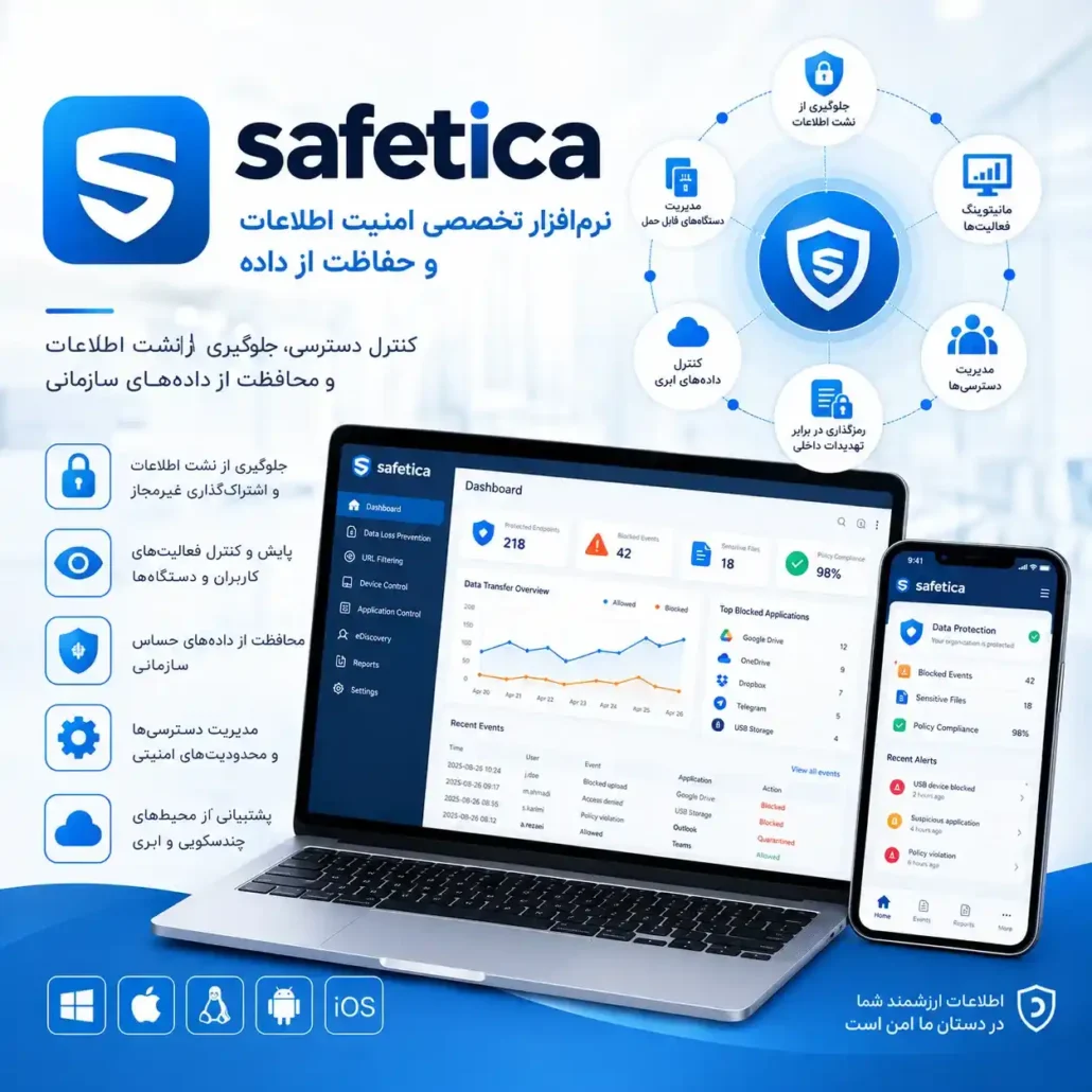 Safetica نرم افزار تخصصی امنیت اطلاعات و حفاظت از داده از دیسی لند مرجع تخصصی مهندسی معکوس و دانلود نرم افزارهای تخصصی روز